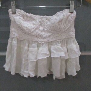 Free People One Strapless Peplum Bustier